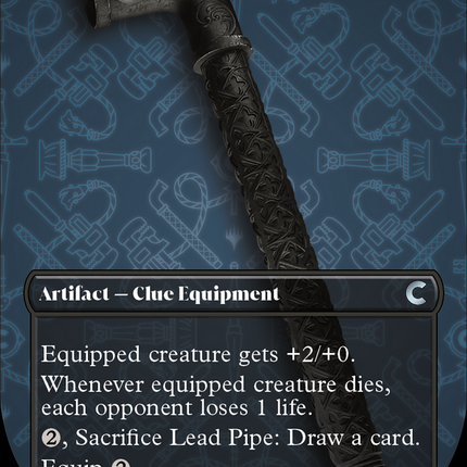 Lead Pipe (Borderless) [Ravnica: Clue Edition]