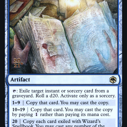 Wizard's Spellbook [Adventures in the Forgotten Realms Promos] Prerelease Foil