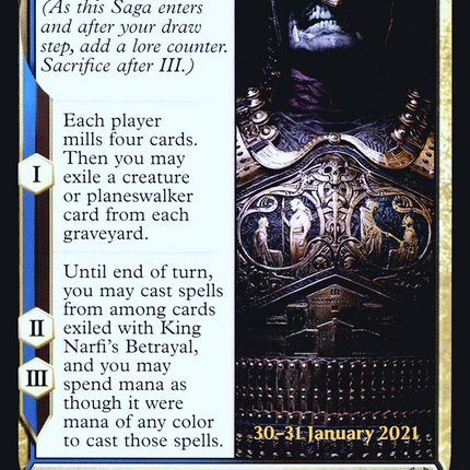 King Narfi's Betrayal [Kaldheim Promos] Prerelease Foil