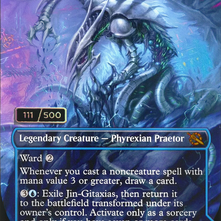 Jin-Gitaxias // The Great Synthesis (Borderless) [March of the Machine] Serialized Foil