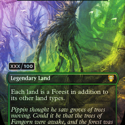 Yavimaya, Cradle of Growth (Borderless) [Tales of Middle-earth Commander] Serialized Foil
