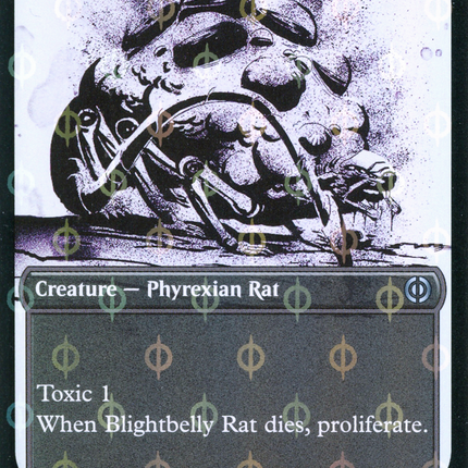 Blightbelly Rat (Showcase) [Phyrexia: All Will Be One] Step-and-Compleat Foil