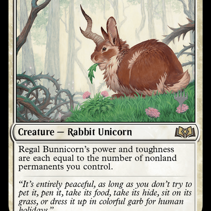 Regal Bunnicorn [Wilds of Eldraine Promos]