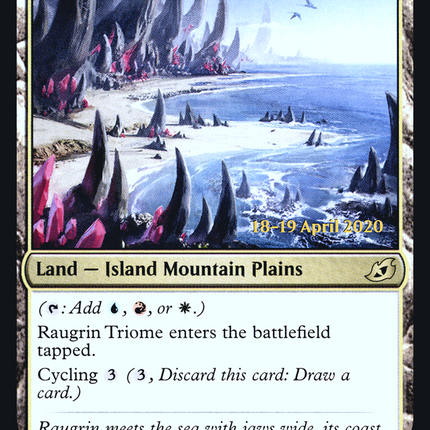 Raugrin Triome [Ikoria: Lair of Behemoths Promos] Prerelease Foil