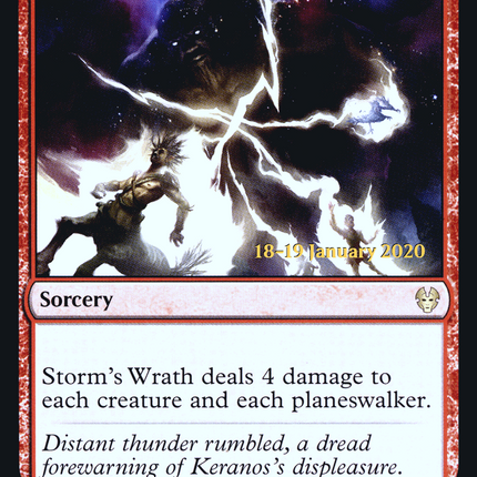 Storm's Wrath [Theros Beyond Death Promos] Prerelease Foil