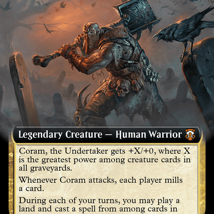 Coram, the Undertaker (Extended Art) [Modern Horizons 3 Commander] Foil