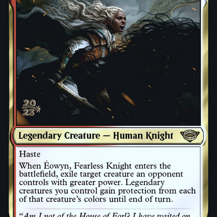 Éowyn, Fearless Knight [Tales of Middle-earth Promos] Prerelease Foil