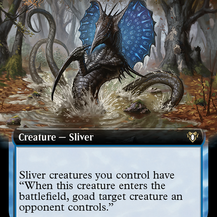 Taunting Sliver (Extended Art) [Commander Masters]