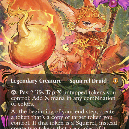 Hazel of the Rootbloom (Borderless) [Bloomburrow Commander] Raised Foil