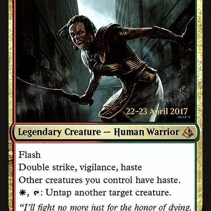 Samut, Voice of Dissent [Amonkhet Promos] Prerelease Foil