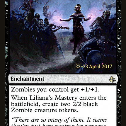 Liliana's Mastery [Amonkhet Promos] Prerelease Foil
