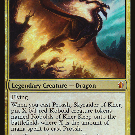Prossh, Skyraider of Kher [Commander 2013 Oversized] Foil