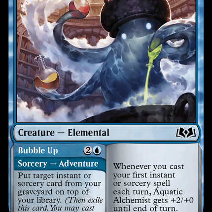 Aquatic Alchemist // Bubble Up [Wilds of Eldraine]