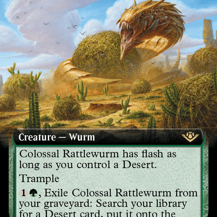 Colossal Rattlewurm (Extended Art) [Outlaws of Thunder Junction] Foil