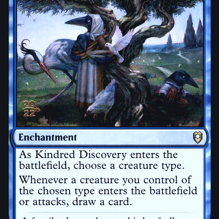 Kindred Discovery [Battle for Baldur's Gate Promos] Prerelease Foil