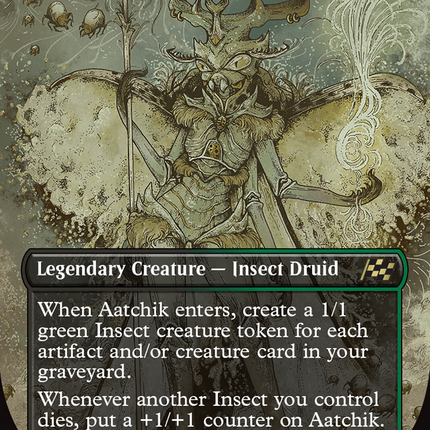Aatchik, Emerald Radian (Borderless) [Aetherdrift] Foil