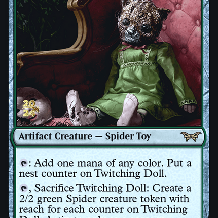 Twitching Doll [Duskmourn: House of Horror Promos] Prerelease Foil