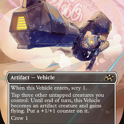 Voyager Glidecar (Borderless) [Aetherdrift] Foil
