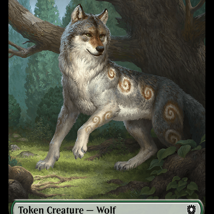 Wolf [Bloomburrow Commander Tokens] Foil