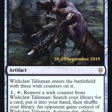 Wishclaw Talisman [Throne of Eldraine Promos] Prerelease Foil