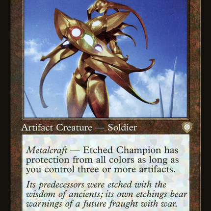 Etched Champion (Retro) [The Brothers' War Commander]
