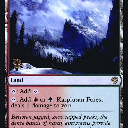 Karplusan Forest [Dominaria United Promos] Prerelease Foil