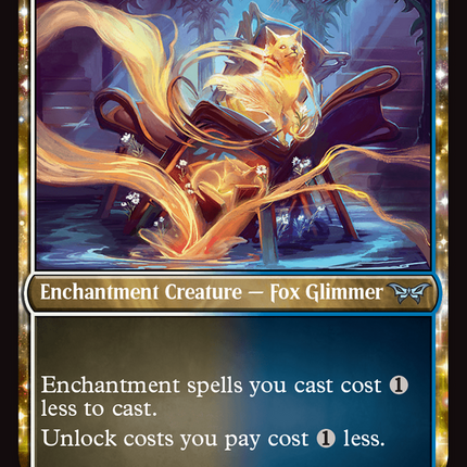 Inquisitive Glimmer (enchantment) [Duskmourn: House of Horror]