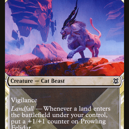 Prowling Felidar (Showcase) [Zendikar Rising]