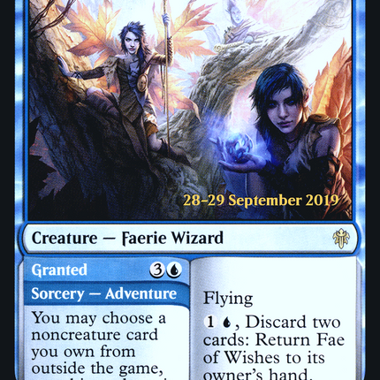 Fae of Wishes // Granted [Throne of Eldraine Promos] Prerelease Foil