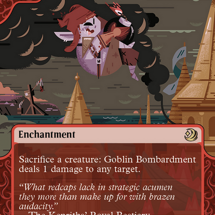 Goblin Bombardment (Showcase) (Borderless) [Wilds of Eldraine: Enchanting Tales]