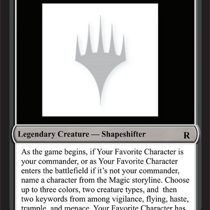 Your Favorite Character [Unknown Event]