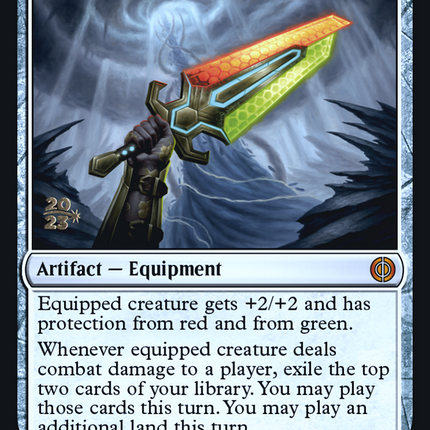 Sword of Forge and Frontier [Phyrexia: All Will Be One Promos] Prerelease Foil