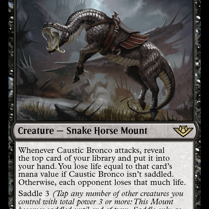Caustic Bronco [Outlaws of Thunder Junction] Foil