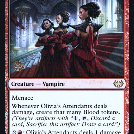 Olivia's Attendants [Innistrad: Crimson Vow Promos] Prerelease Foil