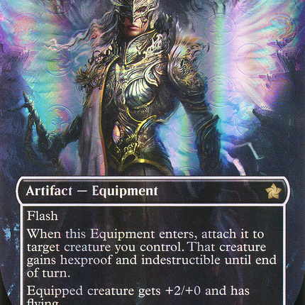 Celestial Armor (Borderless) [Foundations] Mana Foil