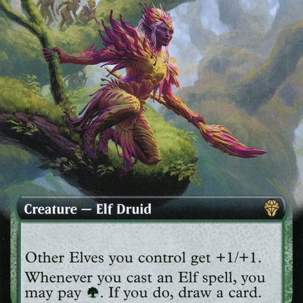 Leaf-Crowned Visionary (Extended Art) [Dominaria United]