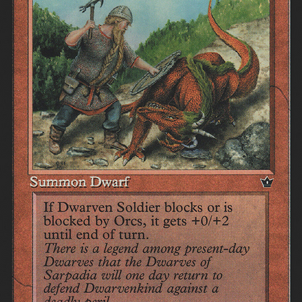Dwarven Soldier (Asplund-Faith) [Fallen Empires]