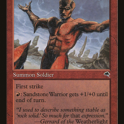 Sandstone Warrior [Tempest]
