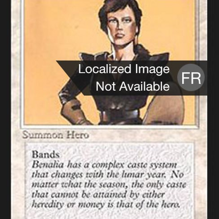 Benalish Hero - Héroïne bénaliane  [Foreign Black Border]