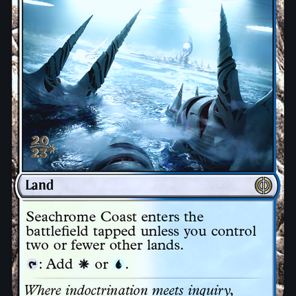 Seachrome Coast [Phyrexia: All Will Be One Promos] Prerelease Foil
