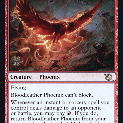 Bloodfeather Phoenix [March of the Machine Promos] Prerelease Foil