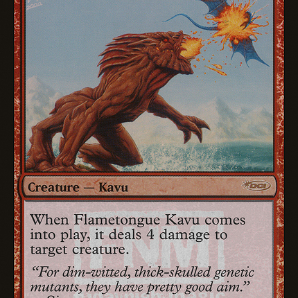Flametongue Kavu [Friday Night Magic 2005] Foil