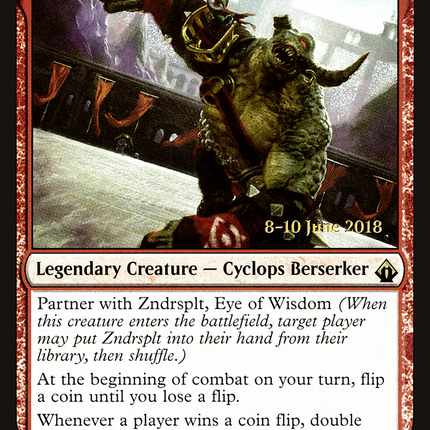 Okaun, Eye of Chaos [Battlebond Promos] Prerelease Foil