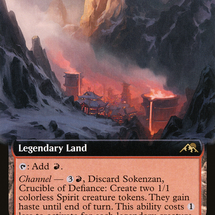 Sokenzan, Crucible of Defiance (Extended Art) [Kamigawa: Neon Dynasty]