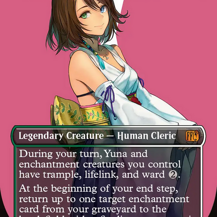 Yuna, Hope of Spira (Borderless) [FINAL FANTASY] Surge Foil