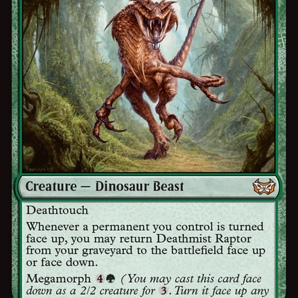 Deathmist Raptor [Duskmourn: House of Horror Commander]