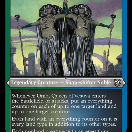 Omo, Queen of Vesuva [Modern Horizons 3 Commander] Etched Foil
