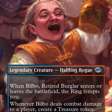 Bilbo, Retired Burglar (Borderless) [Tales of Middle-earth Promos] Prerelease Foil