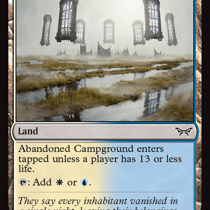 Abandoned Campground [Duskmourn: House of Horror] Foil