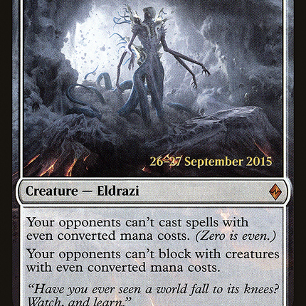Void Winnower [Battle for Zendikar Promos] Prerelease Foil